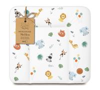 Matelas a langer bebe 75x72 cm - table à langer pour bébé avec plan, tapis imperméable facile à nettoyer à poser sur une machine à laver ou une commode Hemnes ou Malm Safari