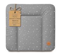 Matelas a langer bebe 75x72 cm - table à langer pour bébé avec plan, tapis imperméable facile à nettoyer à poser sur une machine à laver ou une commode Hemnes ou Malm Oeko-Tex Galaxie B