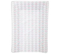 Babycalin Matelas à langer Motifs géométriques Rose/Gris 50 x 70 cm