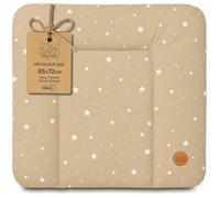 Matelas à langer bébé Matelas 85x72 cm Beige étoiles blanches imperméable