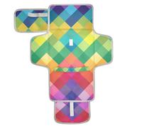 Matelas à langer carré coloré réutilisable avec poche en tissu imperméable pour bébé avec oreiller intégré cambiadores de pa?ales para Bebes