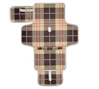 Matelas à langer carré réutilisable orange marron avec poche à mouchoirs, matelas à langer portable pour bébé, station de voyage, kit cambiador de pa?ales para Bebes