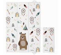 Matelas à Langer de Voyage 40x60 cm - KIKIDO - Tapis à Langer Bébé - Nomade, Pliable, Imperméable et Portable - Teddy