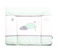 Matelas À Langer Doux Revêtu Pu "Happy Cloud" - 85x75 Cm - Imprimé Nuages - Roba Vert