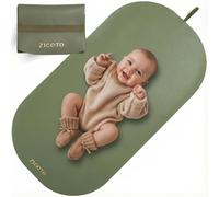 Matelas à langer élégant en cuir végétalien pour votre bébé - Tapis à langer doux et facile à nettoyer pour les déplacements ou à la maison - Tapis léger et pliable qui s'adapte parfaitement à