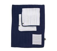 Sauthon Matelas à langer en double gaze de coton et sa serviette bleu