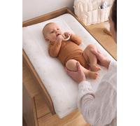 Matelas à langer en gaze de coton écru TU