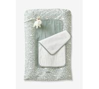 Matelas à langer et 2 tapis de change DANS LES BOIS vert sauge TU