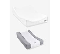 Matelas à langer et drap-housse de protection + drap-housse Sofalange certifiés Oekotex blanc TU