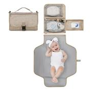 Matelas à langer et sac de voyage pour changer de couches, tapis à langer pliable imperméable pour bébé, tapis à langer portable, tapis à langer pliable, matelas à langer compact pour bébé