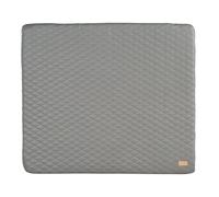 Matelas À Langer Matelassé En Cuir Pu Déperlant Luxe Gris Pierre TU