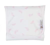Matelas à langer ou serviette à langer de voyage. Disponible en plusieurs modéles et couleurs (Plumes Rose)