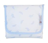 Matelas à langer ou serviette à langer de voyage. Plumes: Bleu