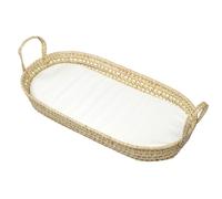SEVIRA KIDS - Matelas à langer + panier en fibres naturelles 77 x 36