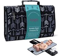 Matelas à Langer Pliable pour Bébé Tapis à Langer Portable avec Pochette de Change Ensemble de Sac a Langer de Voyage Amovible et Etanche,Poches en Tissu Mesh et à Fermeture Éclair.