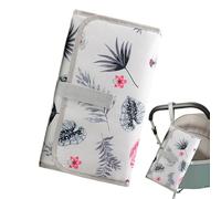 Matelas à langer pliable, station portable, insert de poche pour lingettes, tapis avec sangle pour chambre d'enfant, hôpital, poussette, camping, utilisation à domicile, 35 x 20 x 1 cm