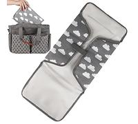 Matelas à langer portable Matelas à voyage Matelas à langer compact avec oreiller intégré Matelas à langer portable Station à voyage imperméable Cadeaux pour nouveau-nés et bébés