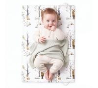 Matelas à langer portable pliable pour bébé | Doux, imperméable et compact | 40 x 60 cm (New Woodland)