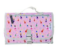 Matelas à langer portable pour bébé et tout-petit | Plusieurs Conceptions / Modèle | Extensible, léger et facile à nettoyer | Poches zippées multiples et doublure rembourrée (Conception: Fées)