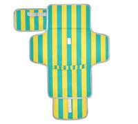Matelas à langer portable réutilisable à rayures jaunes et bleues avec poche à mouchoirs, matelas à langer portable pour fille et garçon, cambiador de pa?ales para Bebes