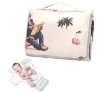 Matelas à langer portable réutilisable avec poche à mouchoirs, tapis à langer étanche pour mamans, papas, cambiador de pa?ales para Bebes