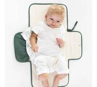 Toddlekind Mini Maven Matelas à Langer Nomade - Matelas à Langer Bébé en Coton Bio, Imperméable et Pliable, Tapis à Langer de Voyage avec Organiseur pour Sac à Langer