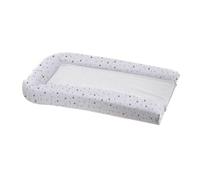 Domiva Matelas à langer PVC avec 2 éponges amovibles Blanc imprimé étoiles