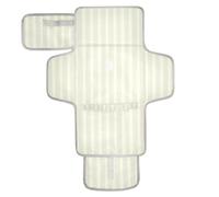 Matelas à langer réutilisable à rayures verticales jaunes avec poche à mouchoirs - Matelas à langer imperméable avec oreiller intégré Cambiador de pa?ales para Bebes