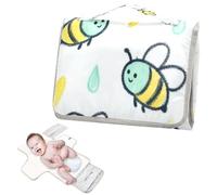 Matelas à langer réutilisable avec poche à mouchoirs Jaune et vert Busy Bee Baby Matelas à langer portable Kit de voyage pour bébé Cambiadores de pa?ales para Bebes
