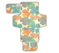 Matelas à langer réutilisable avec poche à mouchoirs, matelas à langer portable avec oreiller intégré, trèfle à quatre feuilles simple