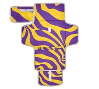 Matelas à langer réutilisable avec poche à mouchoirs, motif lignes ondulées violettes et jaunes, tapis à langer portable pour bébé, station de voyage, kit cambiadores de pa?ales para Bebes