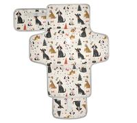 Matelas à langer réutilisable avec poche à mouchoirs pour bébé avec oreiller intégré Motif chiens mignons