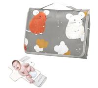 Matelas à langer réutilisable avec poche à mouchoirs, style Oliver Jeffers, couleur rouille, imperméable, pour nouveau-nés, filles et garçons, cambiadores de pa?ales para Bebes