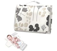 Matelas à langer réutilisable avec poche à mouchoirs, tapis à langer portable pour bébé, kit de station de voyage pour nourrisson, trèfle rétro simple