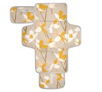 Matelas à langer réutilisable avec poche en tissu pour table à langer pour maman, papa, style Henri, jonquille, bronze