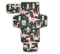 Matelas à langer réutilisable pour bébé avec poche à mouchoirs, tapis à langer portable pour bébé, station de voyage, kit de Noël, pêche, dinosaure, méduse