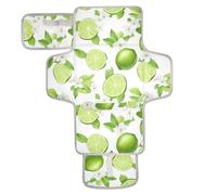 Matelas à langer réutilisable vert citron avec poche à mouchoirs, matelas à langer portable avec oreiller intégré cambiador de pa?ales para Bebes