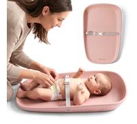 Matelas à langer souple rose - Moby System - Modèle BABY NEST - Mousse EVA - Imperméable - Antidérapant