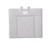 Matelas a langer - - Visage d'ours Sammy - 85 x 75 cm - Gris