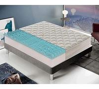 Matelas à mémoire de Forme 4 cm et Hauteur 24 cm à 9 Zones différenciées avec avec MyMemory - 100% Made in Italy (140x190)