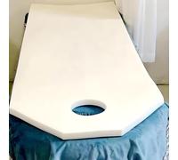 Matelas à mémoire de forme avec trous de ventilation, hypoallergénique et antidérapant pour tables de massage et utilisation en salon