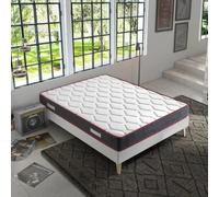 marcKonfort Matelas Ergo-Therapy 150X190 à mémoire de Forme | 18 cm Épaisseur | 2 cm de Mousse à mémoire de Forme de 65 kg/m3 | Foam AirSistem | Extrêmement Durable