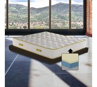 Matelas à mémoire de forme simple 80 x 200 cm, matelas orthopédique semi-rigide contre les maux de dos, hauteur 25 cm, matelas à mémoire de forme qui ne chauffe pas avec rembourrage hypoallergénique -