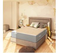 Matelas à Ressort ensachés et Mousse Mémoire de Forme 90x190 cm,BALDIFLEX,Luxury,épaisseur 25 cm,Confort Ferme