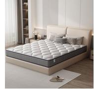 Matelas à Ressorts 160x200 cm,Épaisseur 20 cm,Matelas 7 Zones Ergonomique,Hypoallergénique,Soutien Optimal,Confort