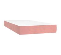 Matelas à ressorts ensachés - 80x160 cm - Rose - Velours - 20 cm d'épaisseur