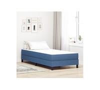 Matelas à ressorts ensachés Bleu Medium 80x200x20 cm Tissu