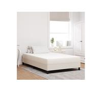 Matelas à ressorts ensachés Crème Medium 120x190x20 cm Tissu
