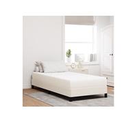 Matelas à ressorts ensachés Crème Moyenne 90x200x20 cm Tissu G