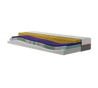 matelas à ressorts ensachés en forme de tonneau 7 zones | 90 x 200 cm | 25 cm d'épaisseur | ferme | SILVERCROWN Motion 6